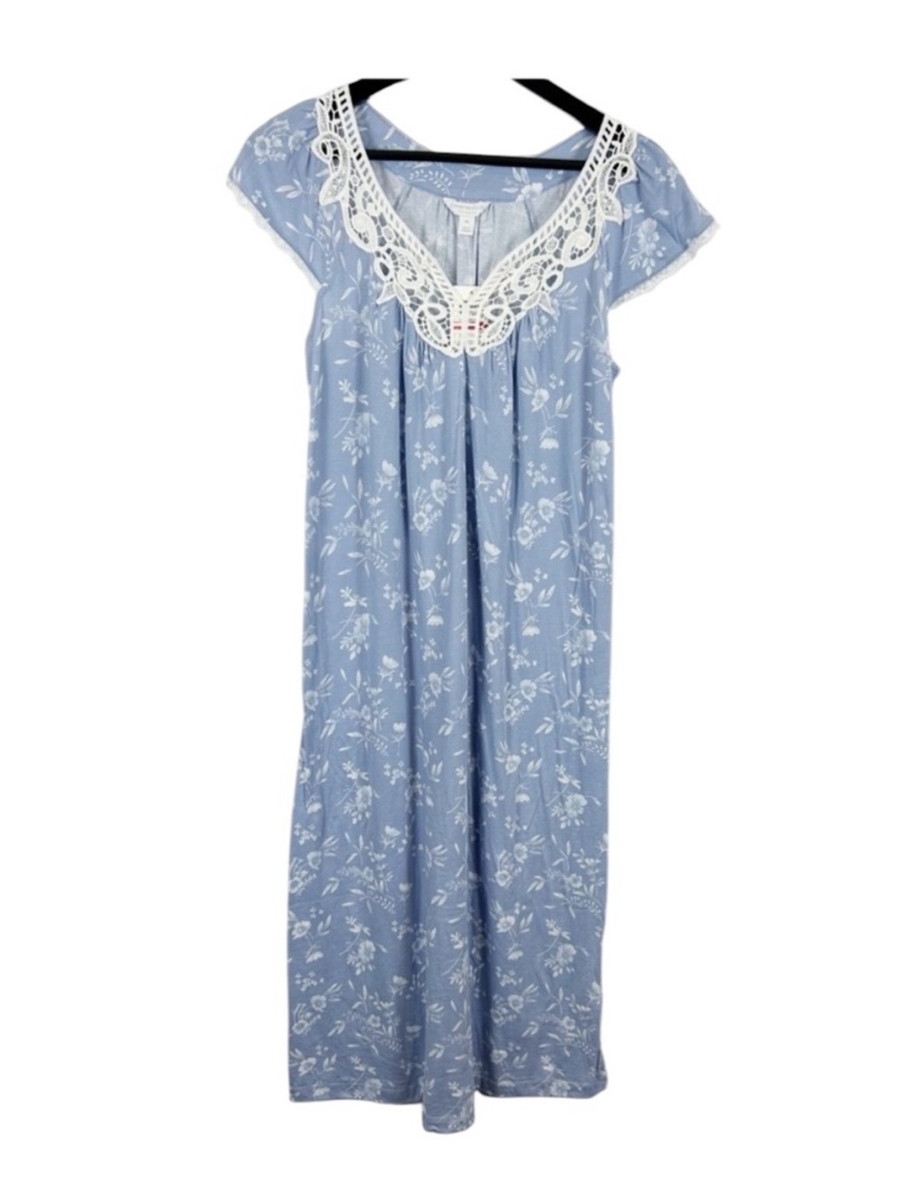 Charter Club Cotton Nightgown Short Sleeve Women's X-Small Eventide Tonal